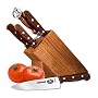 Victorinox 7-Piece Knife Set with Block, Rosewood Handles