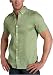 Perry Ellis Men's Short Sleeve Solid Linen Shirt
