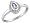 Tanzanite Ring with Diamonds 1/4 Carat (ctw) in 10K White Gold, Size 5