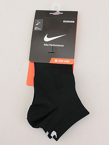 NIKE(ナイキ) ランニングソックス ブラック×ホワイト 25～27cm SX4656-010-25