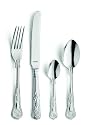Amefa Monogram Kings Cutlery Set, 58 Piece