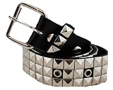 3 Full Row Studded Vegan Belt