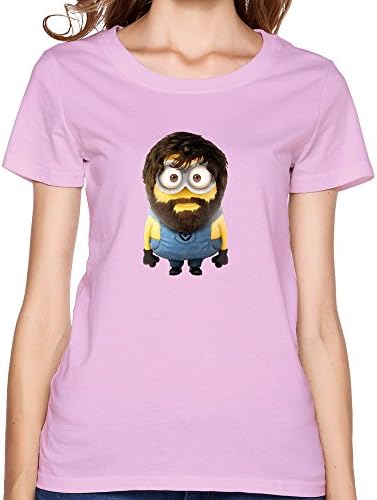 Runy Womens Minions T Shirt Pink S