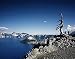 Azure Blue Crater Lake in Oregon - Vivid 16"x20" Photographic Print by Carol M. Highsmith