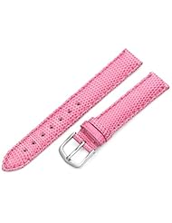 Hadley-Roma Womens LSL715RH 140 14-mm Pink Genuine Java Lizard Watch Strap