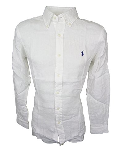 Ralph Lauren Men's Long Sleeve Linen Button-Down Shirt Ralph Lauren Men's Long Sleeve Linen Button-Down Shirt