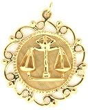 Libra, 14K Gold Charm