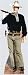 John Wayne (Western With Rifle on Shoulder) Life-Size Standup Poster
