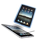 Apple iPad - Anti Glare Screen Protector and Silicone Skin Case For Apple iPad Series Blue by SKQUE