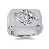 1.42 CTW Mens Diamond Ring in Platinum
