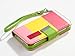 ULAK Wallet Cover for Apple iPhone 5/5S Colorful Wallet Synthetic Leather Credit Card Holder Pouch Case (Red/Yellow/Baby Pink)