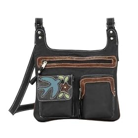 Western Travel Bag Purse American West Tooled Leather