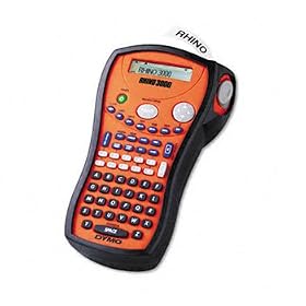 DYMO 15605 - Rhino 3000 Industrial Label Maker, 2 Lines, 4-1/2w x 7-1/2d x 2-1/2h-DYM15605
