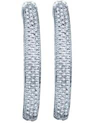 0.48CTW DIAMOND MICRO PAVE EARRINGS