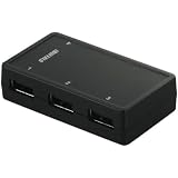 iBUFFALO ��REGZA�ס�AQUOS�ס�torne���(�ȥ��)���б�USB2.0Hub�����&�Х��ѥ4�ݡ��ȥͥ�����ĥ֥�å� [�ե饹�ȥ졼�����ե꡼�ѥå�����(FFP)] BSH4A01AVBKF