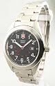 WOMENS VICTORINOX SWISS ARMY STEEL GARRISON DATE WATCH 241254