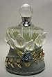 Victorian Floral Garden Perfume Bottle Holder 4"