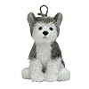 TY Beanie Baby - SLUSH the Husky Dog ( Metal Key Clip )