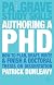 Authoring a PhD Thesis: How to Plan, Draft, Write and Finish a Doctoral Dissertation