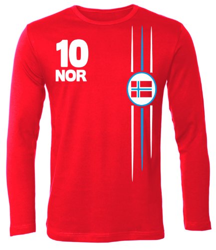 FUSSBALL EM 2016 – NORWEGEN FANSHIRT 3336(HL-R) Gr. XXL
