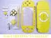 Full PSP 2001 Replacement Housing * YELLOW * with Buttons and Joystick Cap Faceplate Case 2000 Repair The Simpsons