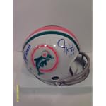 JIM KIICK & MERCURY MORRIS AUTOGRAPHED DOLPHINS MINI HELMET W/PROOF