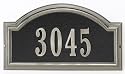 DeSign-It Arch Plaque Includes Numbers - Standard Wall - Brushed Nickel