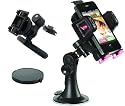 Skiva StrongMount M1 Universal Car Holder/Mount for iPhone 4, 4S, 3G & 3Gs, BlackBerry Torch, HTC EVO, DROID, Samsung Galaxy s2, EPIC on Windshield, Dashboard & AC Vent