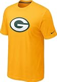 Green Bay Packers Yellow Nike Oversized Logo T-Shirt