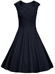 Bubble Dress Flared-Skirt Stretchy Cotton Evening Dress/Prom Dress/Party Dress/Tunic 