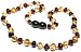 Bouncy Baby BoutiqueTM Baltic Amber Teething Necklace - Baroque Dark Cherry & Lemon