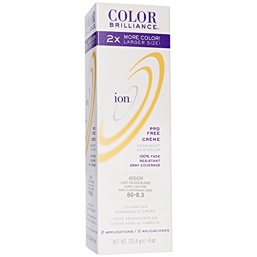 ion Color Brilliance Permanent Creme Hair Color 8G Light Golden Blonde