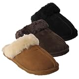 Womens Bearpaw Loki II Sheepskin-lined Suede Clog Slipper