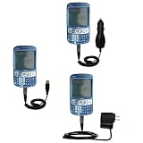 Gomadic for the PalmOne Treo 800 - Deluxe Kit for the PalmOne Treo 800 includes a USB cable with Car and Wall Charger - Gomadic Brand w/ TipExchange Technology