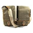 NEW AUTHENTIC COACH VOYAGE SIGNATURE UNISEX MESSENGER TRAVEL BAG 70183 (Khaki)
