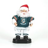 Miami Dolphins 12 Rock and Roll Santa Plush Bear