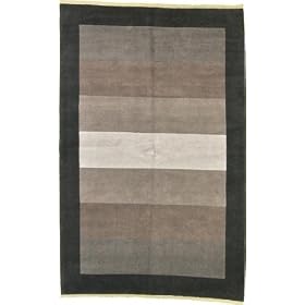 7x10 Gray Hand Knotted Wool Tibet Rug by Heritage Unlimited