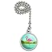 GRAPHICS & MORE Pink Flamingo in Water Ceiling Fan and Light Pull Chain