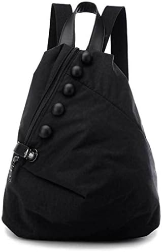 Fadsace Casual Waterproof Canvas Loptop Backpack Shoulders Bag (Black)