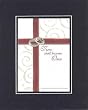 Two shall become One . . . 8 x 10 Inches Biblical/Religious Verses set in Double Beveled Matting - A Timeless and Priceless Poetry Keepsake Collection