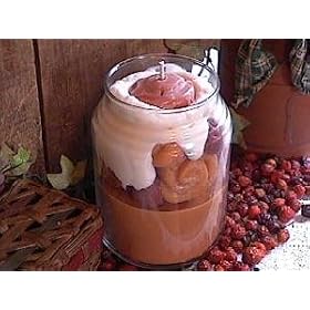 26oz Cinnamon Bun Glass Jar Soy Candle by CricketCat