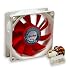 Connectland CL-VEN-B8X8 8CM Cooler Case Fan with High Performance Airflow (Red)