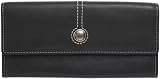 Fossil Wallet - Weekender Flap Checkbook (Color: Black)