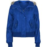 FULL TILT Christy Puffer Womens Jacket - Royal Blue