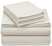 Amazon Brand – Pinzon Signature Cotton Heavyweight Velvet Flannel Sheet Set - California King, Cream