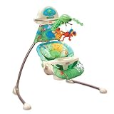 Fisher-Price Rainforest Open Top Cradle Baby Swing