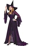 Witch Shimmering Rose Costume - Adult