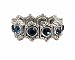 Ring - R26 - Swarovski (tm) Crystal Stretch - Size Lg ~ Montana (Denim Blue)