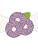 Dusty Lavender Rosettes on White