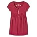 Girls' Mossimo Supply Co. Short-Sleeve Henley Knit Top - Pink